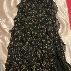 Altar’d State Floral Ruffle Skirt - Size M size medium